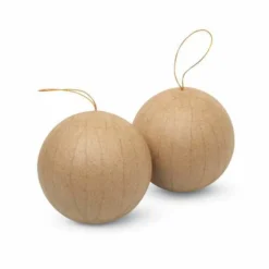 Décopatch Papier Mâché Christmas Bauble Set