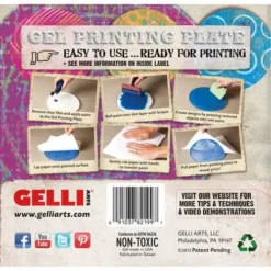 GELLI ARTS® | Gel Printing Plate — Circular -Deals Strokezy Store GELLIARTSC2AE7CGelPrintingPlateE28094circular 3