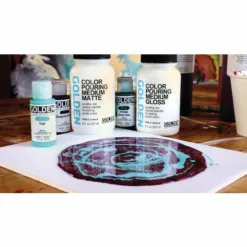 Golden Color Gloss Pouring Medium -Deals Strokezy Store GoldenColorGlossPouringMedium 4