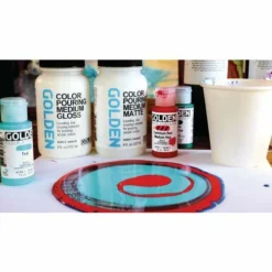 Golden Color Gloss Pouring Medium -Deals Strokezy Store GoldenColorGlossPouringMedium 5