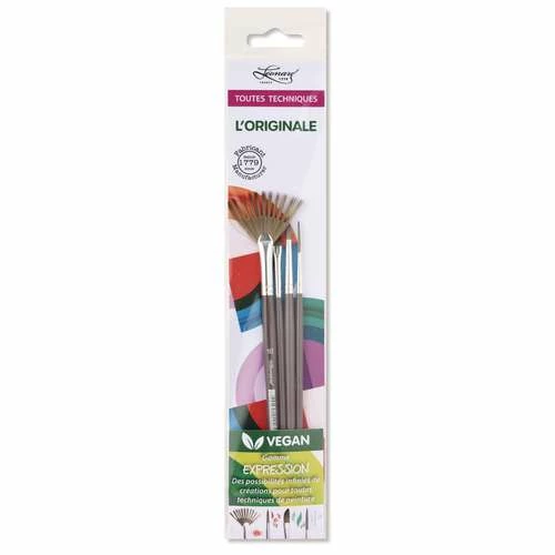 Léonard | Vegan Series Original Brush Set — 4 Brushes 3 Léonard | Vegan Series Original Brush Set — 4 Brushes