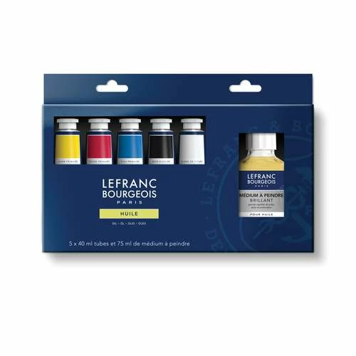Lefranc & Bourgeois Extra Fine Primary Colours Oil Paint Set 3 Lefranc & Bourgeois Extra Fine Primary Colours Oil Paint Set