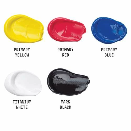 Liquitex Basics Acrylic Primary Colours Set 4 Liquitex Basics Acrylic Primary Colours Set - Image 2