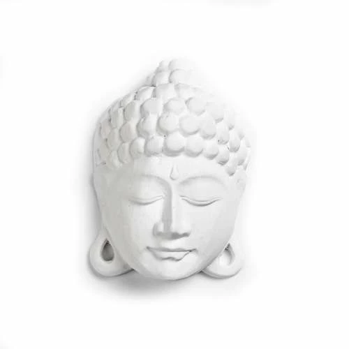 Powertex Plaster Figurine - XL Buddha Head 3 Powertex Plaster Figurine - XL Buddha Head