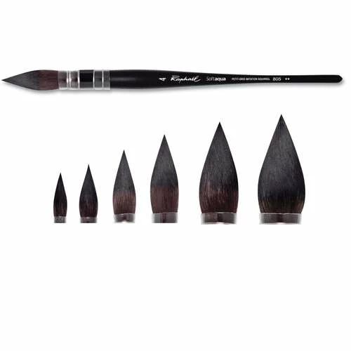 Raphaël SoftAqua Wash Brushes Series 805 4 Raphaël SoftAqua Wash Brushes Series 805 - Image 2