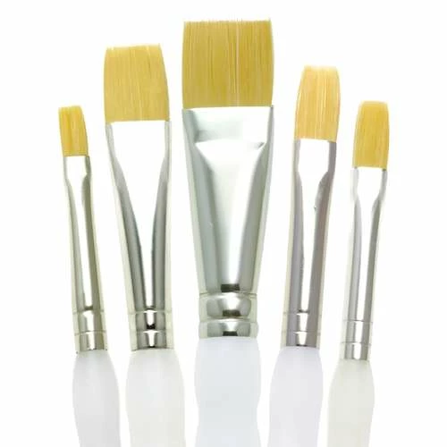 Royal & Langnickel Soft-Grip Flat Brush Set 3 Royal & Langnickel Soft-Grip Flat Brush Set
