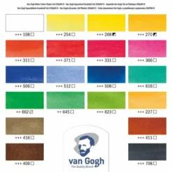 Royal Talens Van Gogh Watercolour Set - 18 Half Pans -Deals Strokezy Store RoyalTalensVanGoghWatercolourSet 18halfpans 2