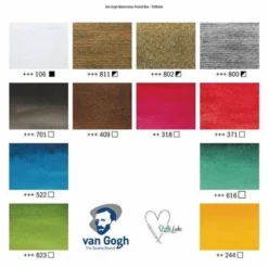 TALENS | Van Gogh Watercolour "Weihnachten" (Christmas) Pocket Box — 12 Half Pans -Deals Strokezy Store TALENS7CvanGoghWatercolour26quot3BWeihnachten26quot3B28Christmas29PocketBoxE2809412halfpans 2