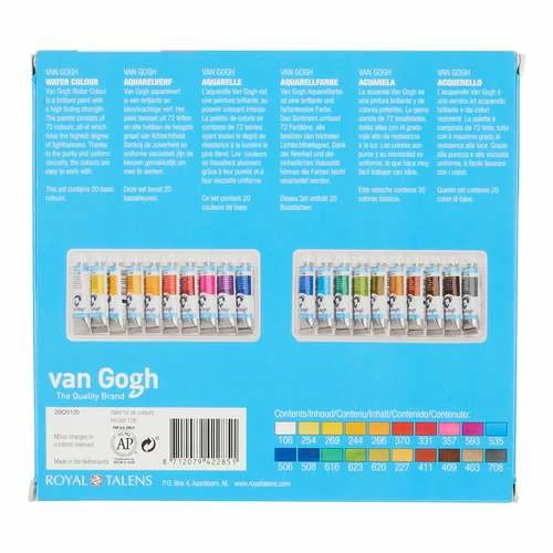 Van Gogh | Watercolour Set — 20 X 10ml Tubes 7 Van Gogh | Watercolour Set — 20 X 10ml Tubes - Image 5