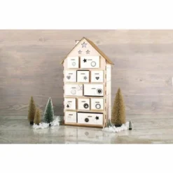 Wooden Advent Calendar House -Deals Strokezy Store WoodenAdventCalendarHouse 1