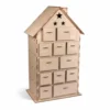Wooden Advent Calendar House -Deals Strokezy Store WoodenAdventCalendarHouse