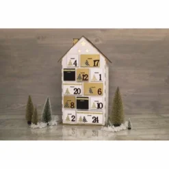 Wooden Advent Calendar House -Deals Strokezy Store WoodenAdventCalendarHouse 2