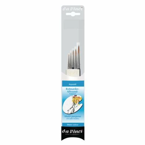 Da Vinci Red Sable Watercolour Brush Set Series 5246 3 Da Vinci Red Sable Watercolour Brush Set Series 5246