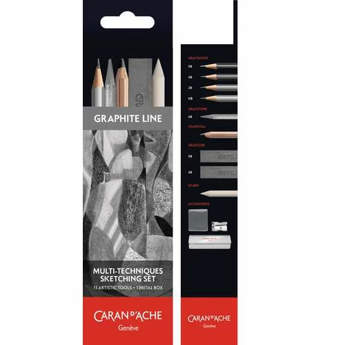CARAN D'ACHE | GRAPHITE LINE Multi Techniques Sketching Set — 11 Artistic Tools 3 CARAN D'ACHE | GRAPHITE LINE Multi Techniques Sketching Set — 11 Artistic Tools