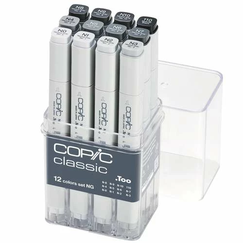 COPIC® | Classic Marker Set — 12 X Neutral Grey 3 COPIC® | Classic Marker Set — 12 X Neutral Grey