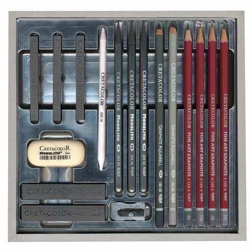 Cretacolor Silver Wooden Box Set 5 Cretacolor Silver Wooden Box Set - Image 3