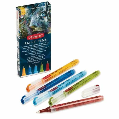 DERWENT | PAINT PEN Sets — 5 Pens 4 DERWENT | PAINT PEN Sets — 5 Pens - Image 2