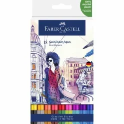 FABER-CASTELL | Goldfaber Aqua Dual Marker Set β 18 Markers