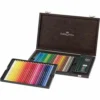 FABER-CASTELL | Polychromos Wooden Box Set — 48 Pencils -Deals Strokezy Store FABER CASTELL7CPolychromosWoodenBoxSetE2809448pencils