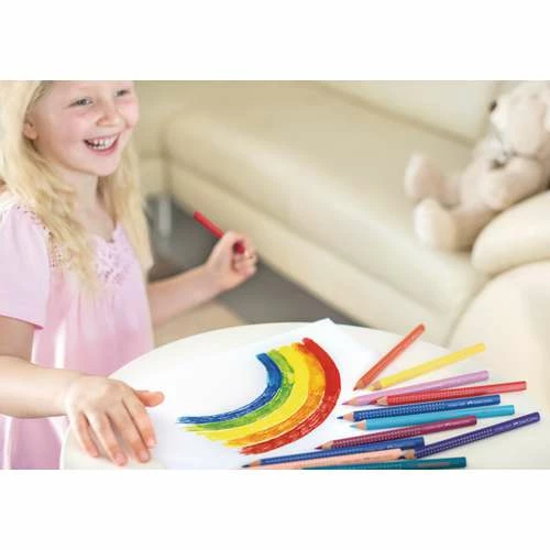 Faber-Castell | Jumbo Grip — 12 Coloured Pencils 8 Faber-Castell | Jumbo Grip — 12 Coloured Pencils - Image 6