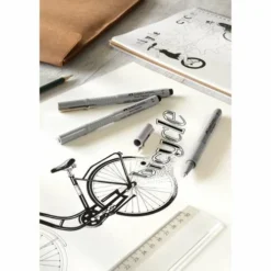 Faber-Castell Ecco-Pigment Pen Set Bicycle -Deals Strokezy Store Faber CastellEcco PigmentPenSetBicycle 3