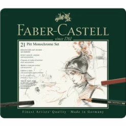 Faber-Castell Pitt 21 Piece Monochrome Set -Deals Strokezy Store Faber CastellPitt21PieceMonochromeSet 1