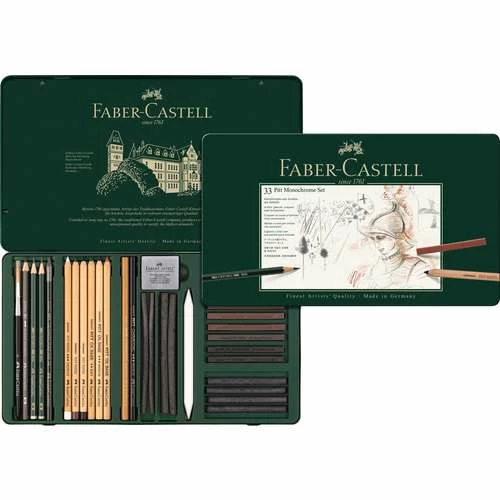 Faber-Castell Pitt 33 Piece Monochrome Set 3 Faber-Castell Pitt 33 Piece Monochrome Set