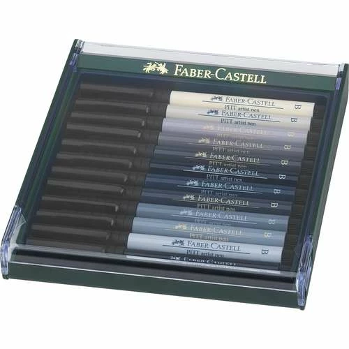 Faber-Castell Pitt Artist 12 Coloured Brush Pen Sets 6 Faber-Castell Pitt Artist 12 Coloured Brush Pen Sets - Image 4