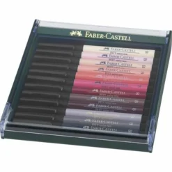 Faber-Castell Pitt Artist 12 Coloured Brush Pen Sets 12 Faber-Castell Pitt Artist 12 Coloured Brush Pen Sets -Deals Strokezy Store Faber CastellPittArtist12ColouredBrushPenSets 4