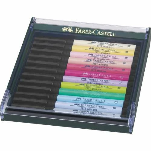 Faber-Castell Pitt Artist 12 Coloured Brush Pen Sets 3 Faber-Castell Pitt Artist 12 Coloured Brush Pen Sets