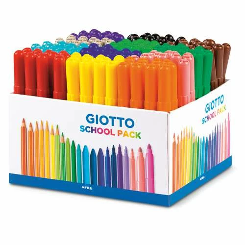 Giotto Turbo Maxi Fibre Pen School Set, 144 Pens 3 Giotto Turbo Maxi Fibre Pen School Set, 144 Pens