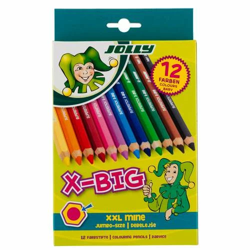 Jolly X-Big Jumbo Size Crayons 3 Jolly X-Big Jumbo Size Crayons