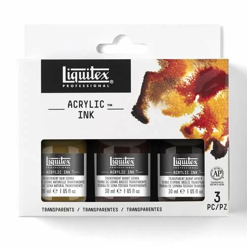 Liquitex® | Professional Acrylic Ink Sets — 3 X 30 Ml Bottles 3 Liquitex® | Professional Acrylic Ink Sets — 3 X 30 Ml Bottles
