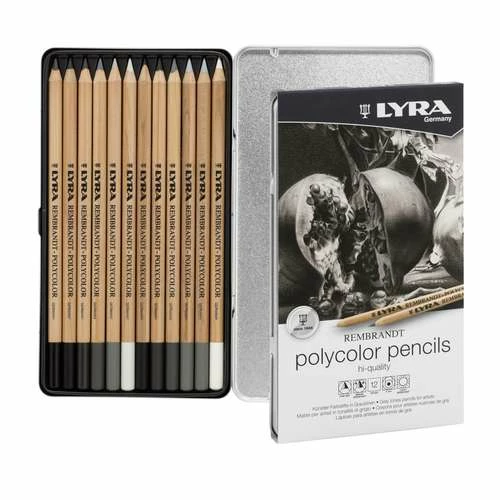 Lyra Rembrandt Polycolor Pencil Grey Tones Box Set 3 Lyra Rembrandt Polycolor Pencil Grey Tones Box Set