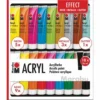 Marabu Acrylic Colours Effect Set -Deals Strokezy Store MarabuAcrylicColoursEffectSet