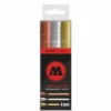 Molotow Metallic Set Permanent Paint Markers -Deals Strokezy Store MolotowMetallicSetPermanentPaintMarkers