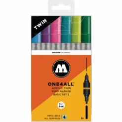 Molotow ONE4ALL Acrylic Twin Basic Sets -Deals Strokezy Store MolotowONE4ALLAcrylicTwinBasicSets 1