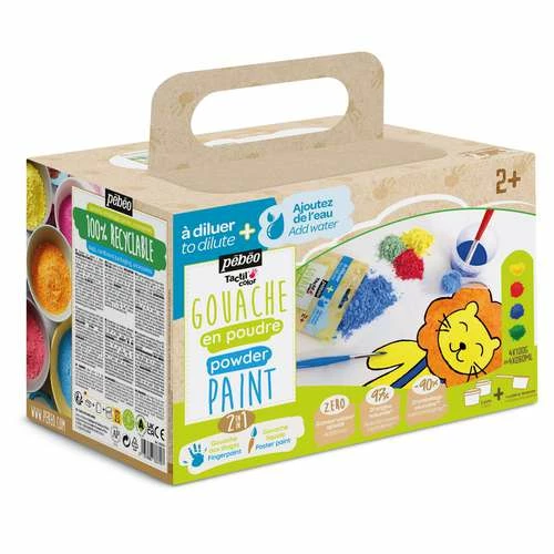 Pebeo Pébéo Tactilcolor Gouache Powder Set 3 Pebeo Pébéo Tactilcolor Gouache Powder Set