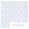 Qbix Alphabet Uppercase Stencils -Deals Strokezy Store QbixAlphabetUppercaseStencils