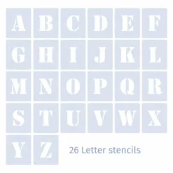 Qbix Alphabet Uppercase Stencils -Deals Strokezy Store QbixAlphabetUppercaseStencils 2