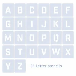 Qbix Alphabet Uppercase Stencils