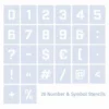 Qbix Number And Symbol Stencils -Deals Strokezy Store QbixNumberandSymbolStencils