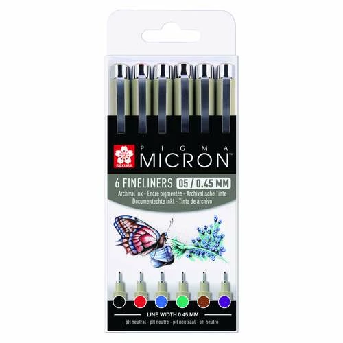 SAKURA | PIGMA MICRON™ Fineliner Sets — 6 Pens 4 SAKURA | PIGMA MICRON™ Fineliner Sets — 6 Pens - Image 2