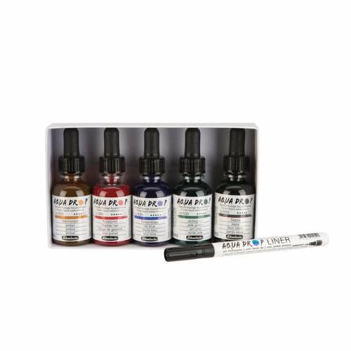 Schmincke | AQUA DROP® — 5 X 30 Ml Sets 6 Schmincke | AQUA DROP® — 5 X 30 Ml Sets - Image 4