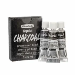 Schmincke | Liquid Charcoal Set — 3 X 5 Ml Tubes