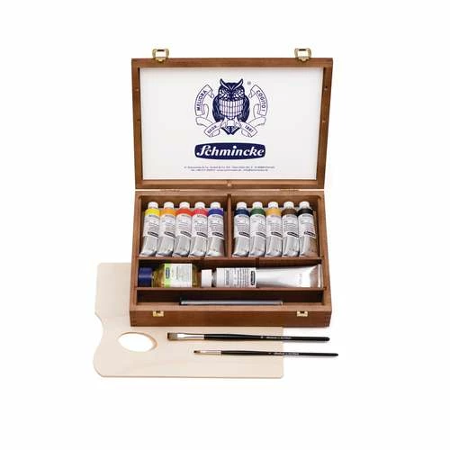 Schmincke Mussini Finest Oil Paint Complete Wooden Box Set 3 Schmincke Mussini Finest Oil Paint Complete Wooden Box Set