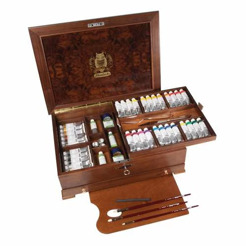 Schmincke Mussini Wooden Oil Paint Set 3 Schmincke Mussini Wooden Oil Paint Set