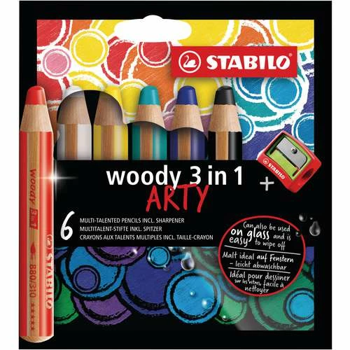 Stabilo Woody 3 In 1 Arty Sets 3 Stabilo Woody 3 In 1 Arty Sets