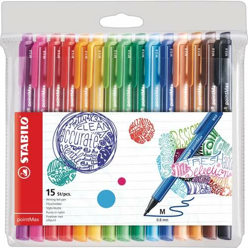 Stabilo PointMax Felt-Tip Pen Sets 4 Stabilo PointMax Felt-Tip Pen Sets - Image 2