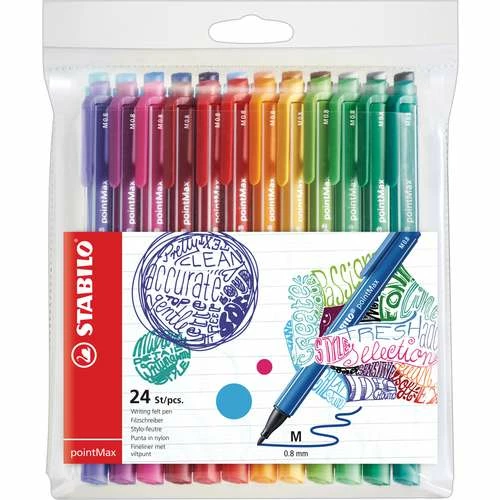 Stabilo PointMax Felt-Tip Pen Sets 3 Stabilo PointMax Felt-Tip Pen Sets